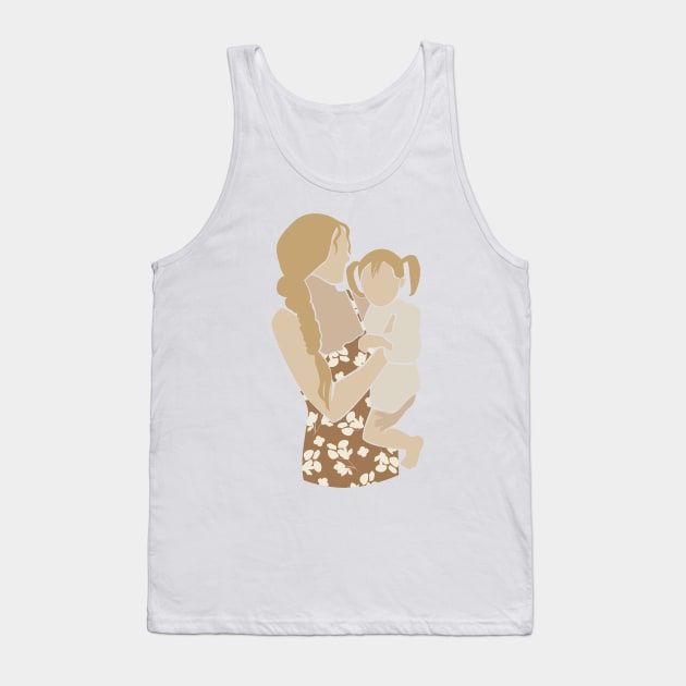Abstract Family vector Women artistic Illustration Tank Top by NJORDUR